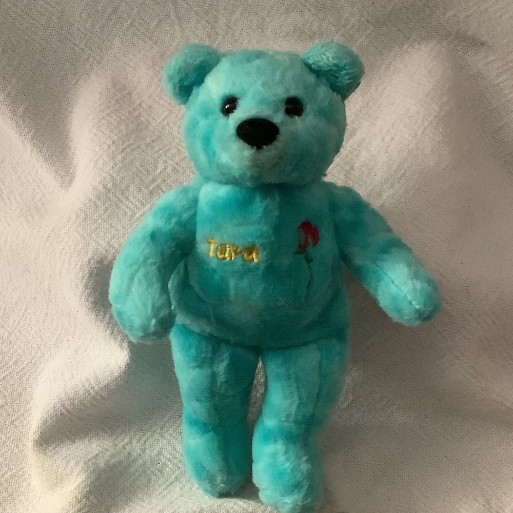 Tara Lipinski embroidered on Plush Beanie Teddy Bear